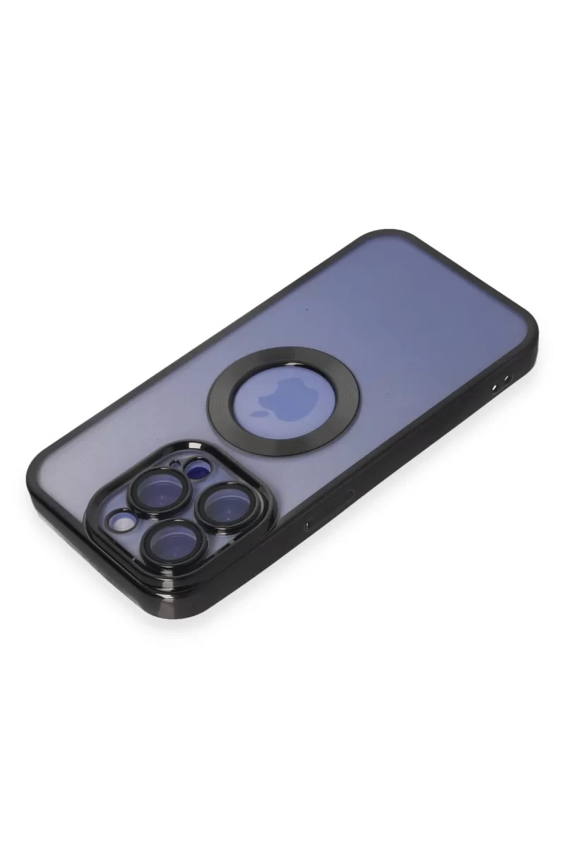 Newface Apple iPhone 15 Pro Max Kılıf Slot Silikon - Siyah