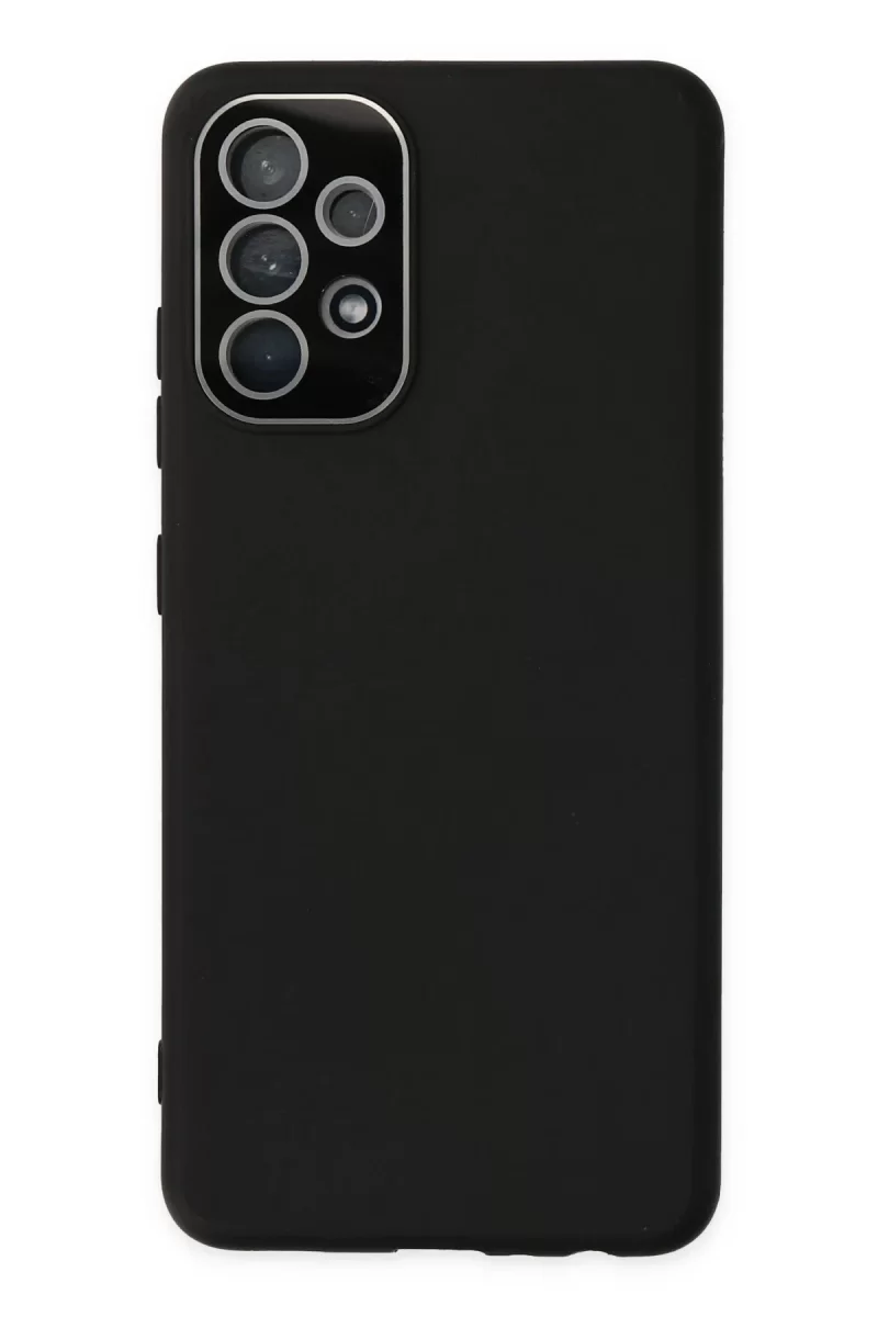 Newface Samsung Galaxy A33 5G Kılıf Lansman Glass Kapak - Siyah