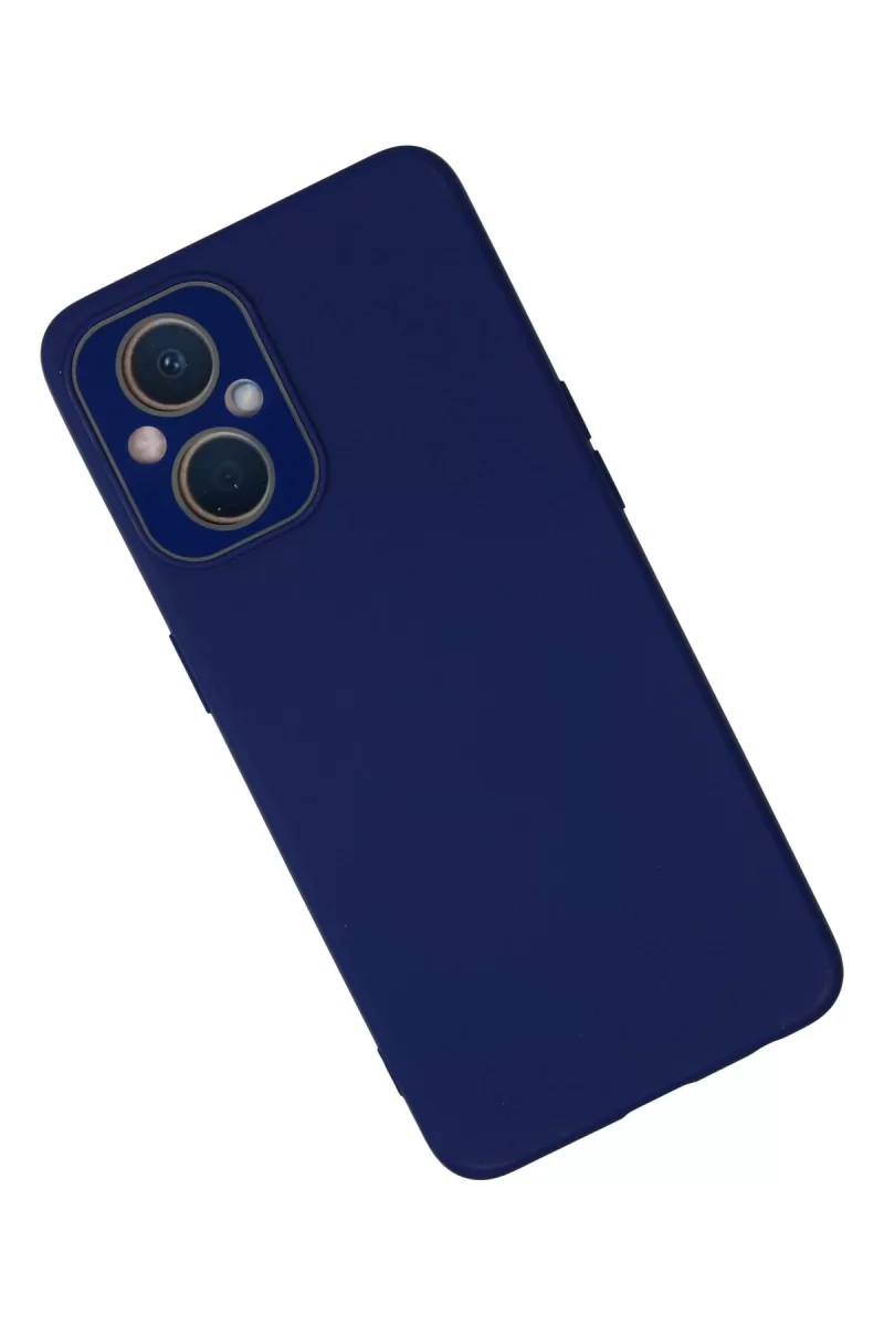 Newface Oppo Reno 7 Lite Kılıf Lansman Glass Kapak - Sky Blue