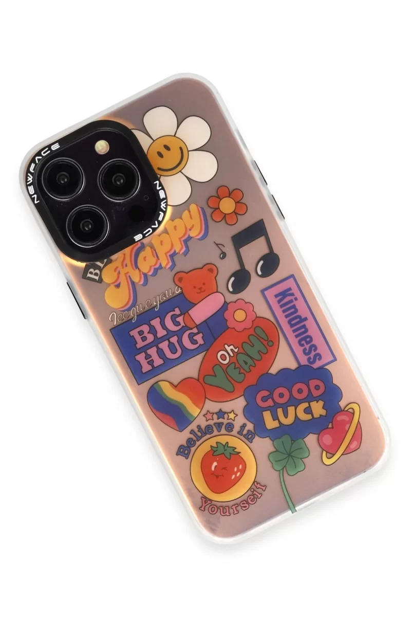 Newface Apple iPhone 14 Pro Kılıf Estoril Desenli Kapak - Estoril - 15