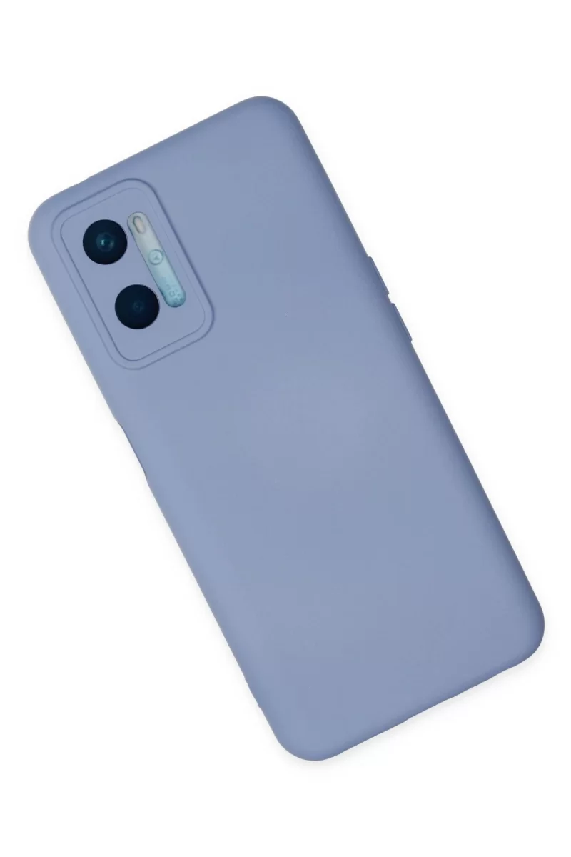 Newface Oppo A96 Kılıf Nano içi Kadife Silikon - Lila