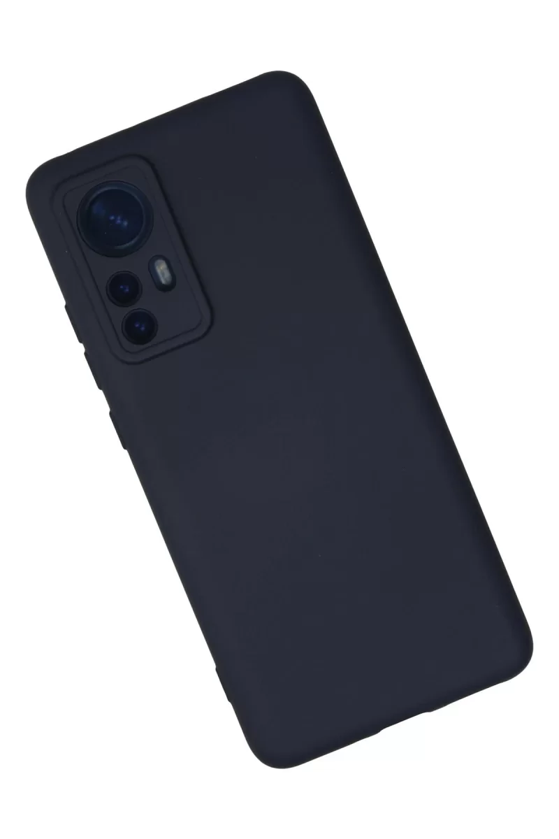 Newface Xiaomi Mi 12 Kılıf Nano içi Kadife Silikon - Lacivert