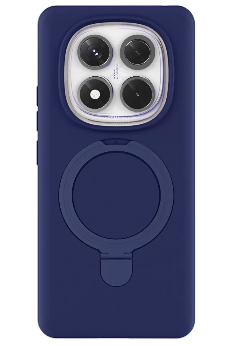 Newface Xiaomi Redmi Note 14 Pro 4G Regal Magsafe Standlı Kapak - Lacivert