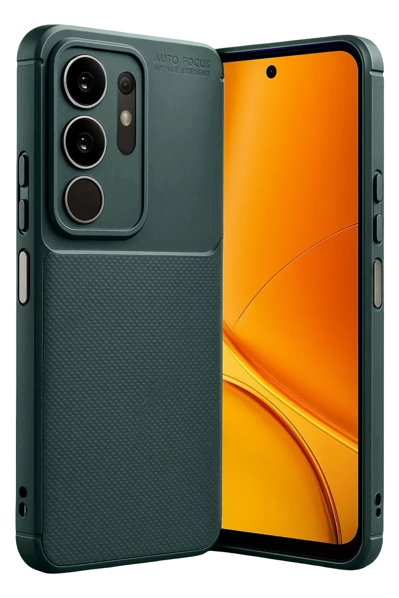 Newface Vivo Y29 4G Auto Focus Karbon Kapak - Koyu Yeşil