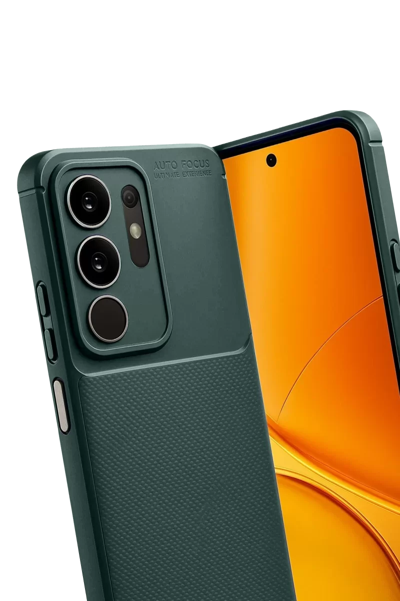 Newface Vivo Y29 4G Auto Focus Karbon Kapak - Koyu Yeşil