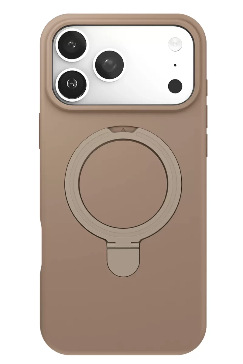 Newface Apple iPhone 17 Pro Max Regal Magsafe Standlı Kapak - Çöl Titanyum