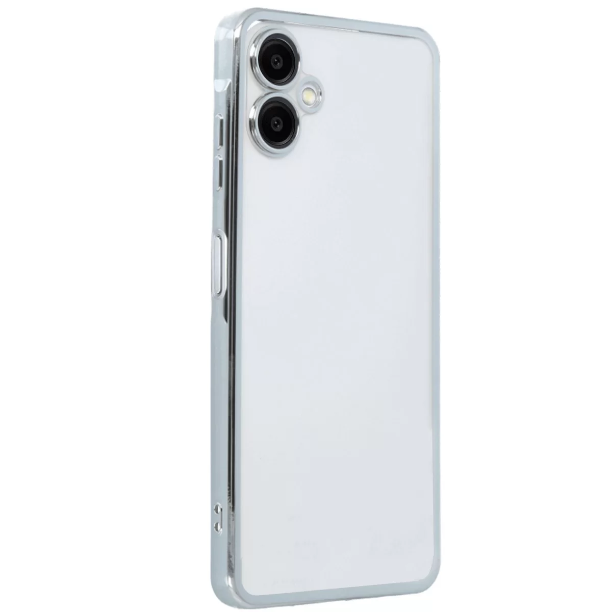 Newface Samsung Galaxy A06 Kılıf Razer Lensli Silikon - Gümüş