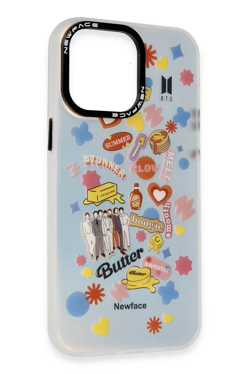 Newface Apple iPhone 14 Pro Kılıf Estoril Desenli Kapak - Estoril - 16