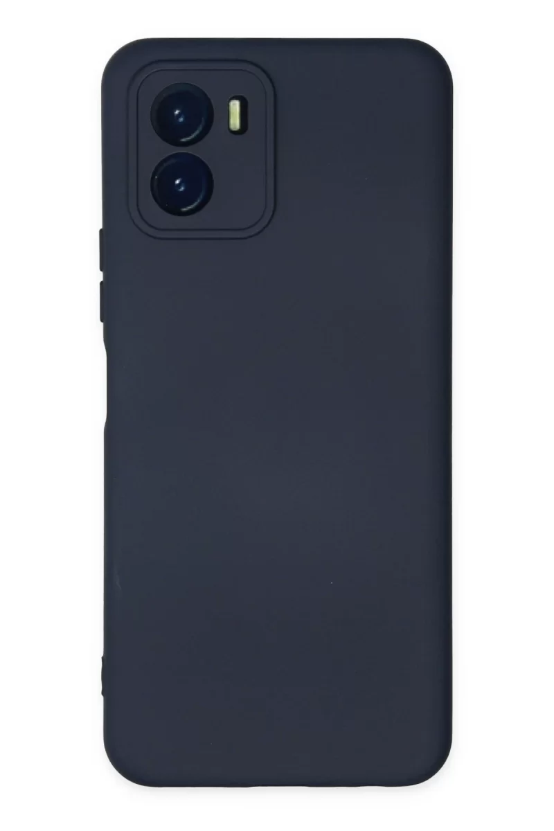 Newface Vivo Y15S Kılıf Nano içi Kadife Silikon - Lacivert