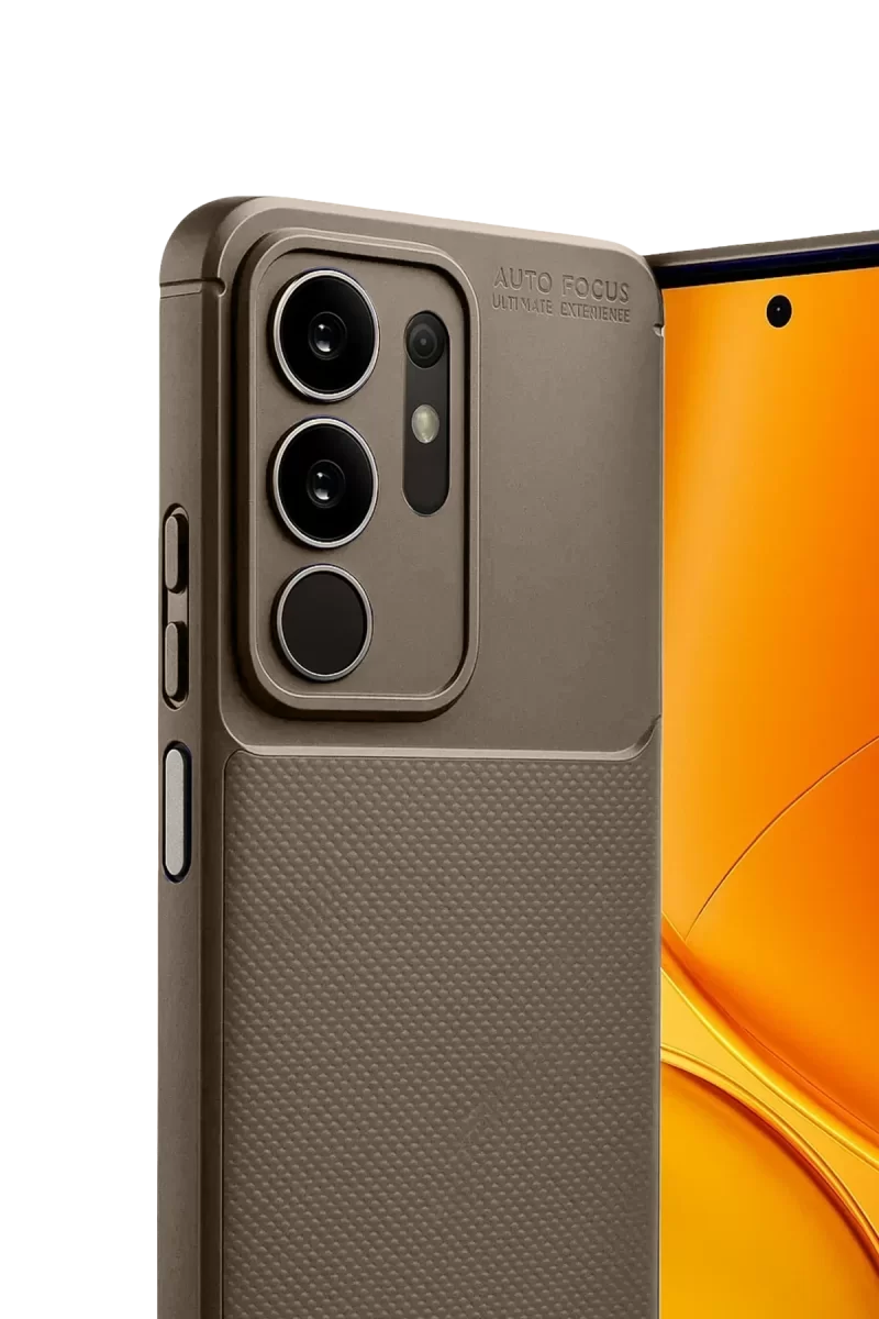 Newface Vivo Y29 4G Auto Focus Karbon Kapak - Kahverengi