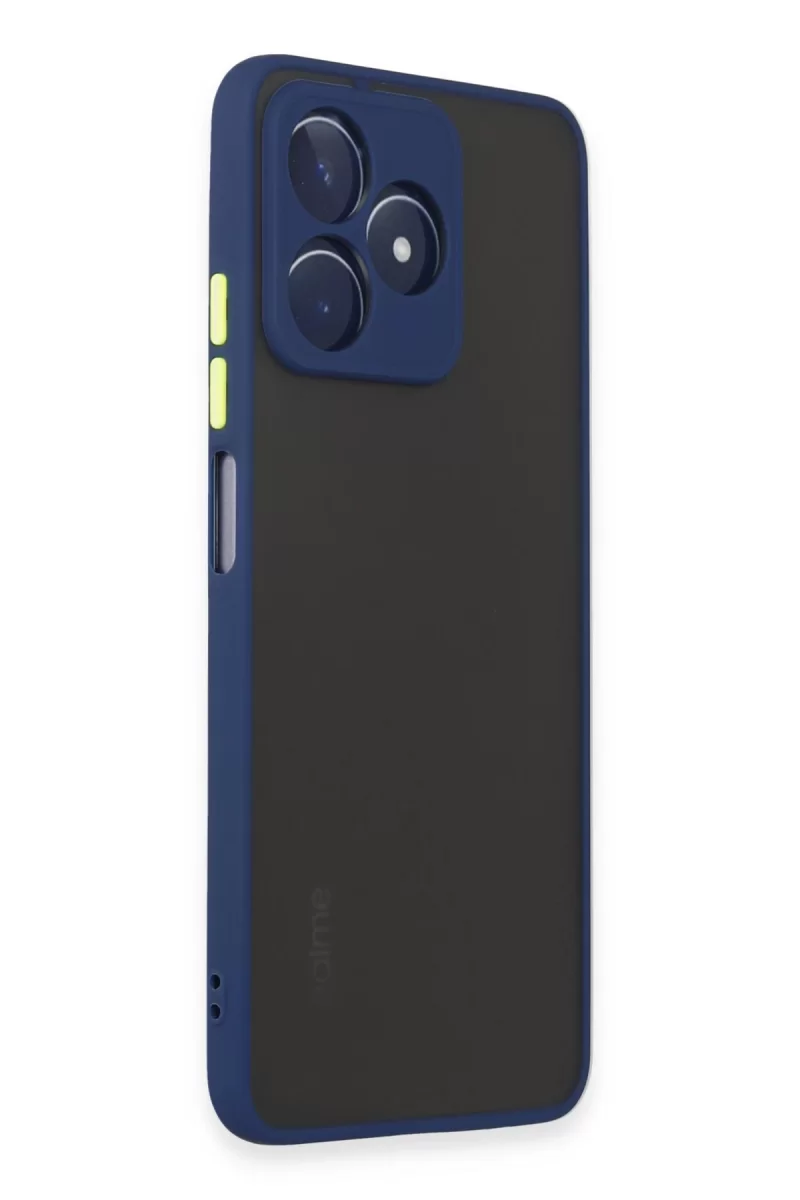 Newface Realme C53 Kılıf Montreal Silikon Kapak - Lacivert