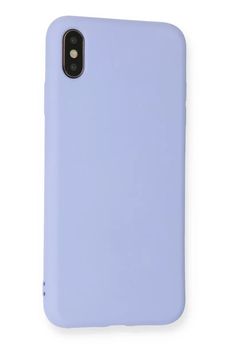 Newface Apple iPhone X Kılıf Nano içi Kadife Silikon - Lila