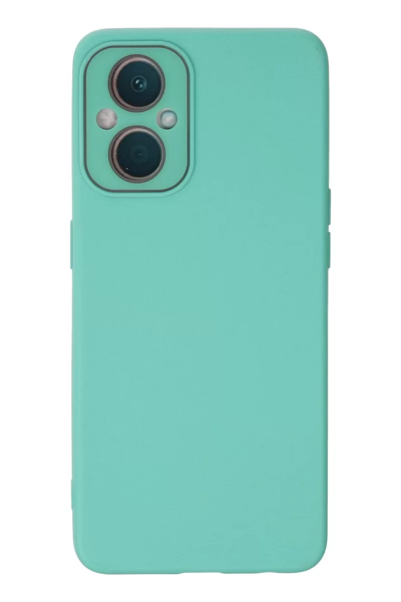 Newface Oppo Reno 7 Lite Kılıf Lansman Glass Kapak - Turkuaz