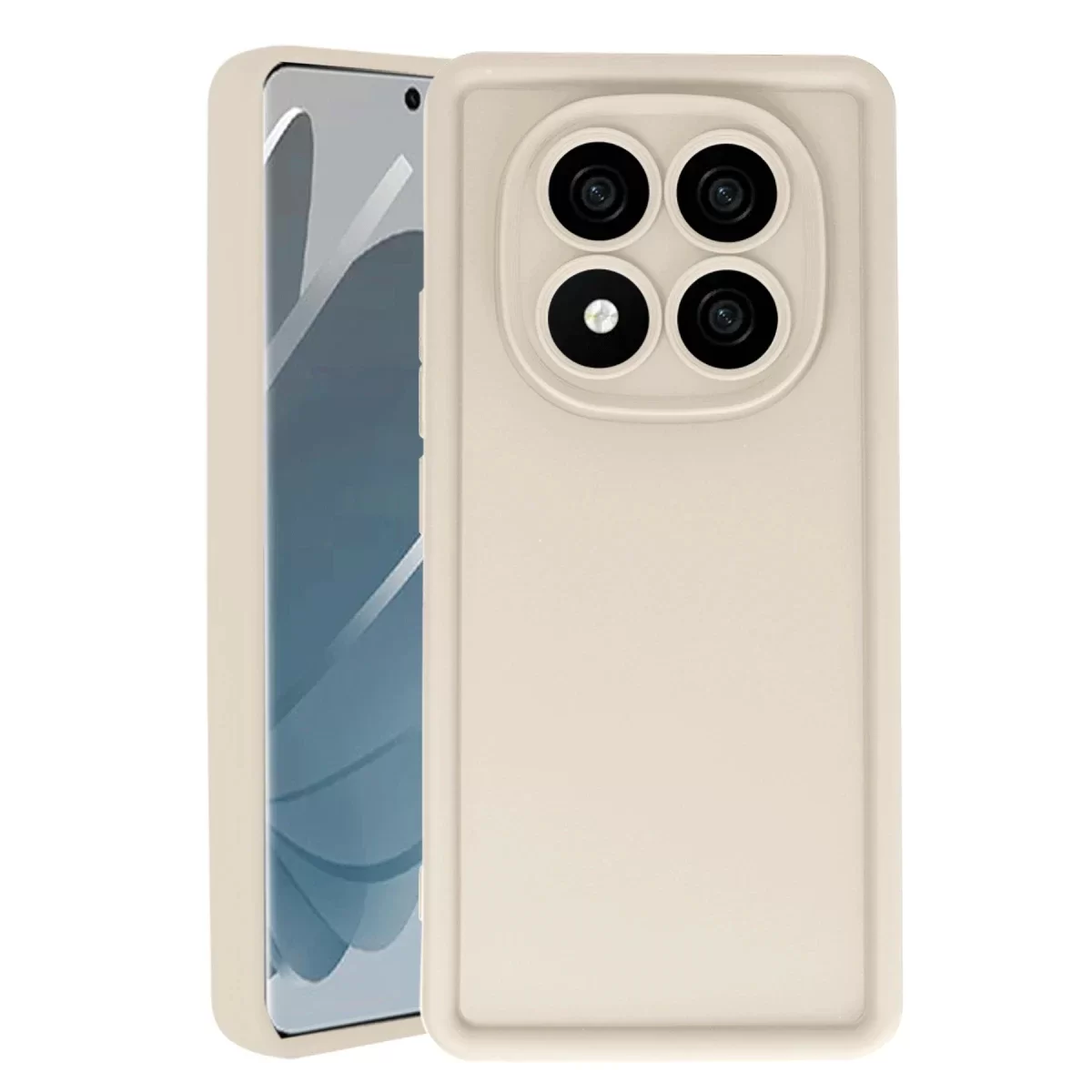 Newface Xiaomi Redmi Note 14 Pro 4G Kılıf Viera Silikon - Krem