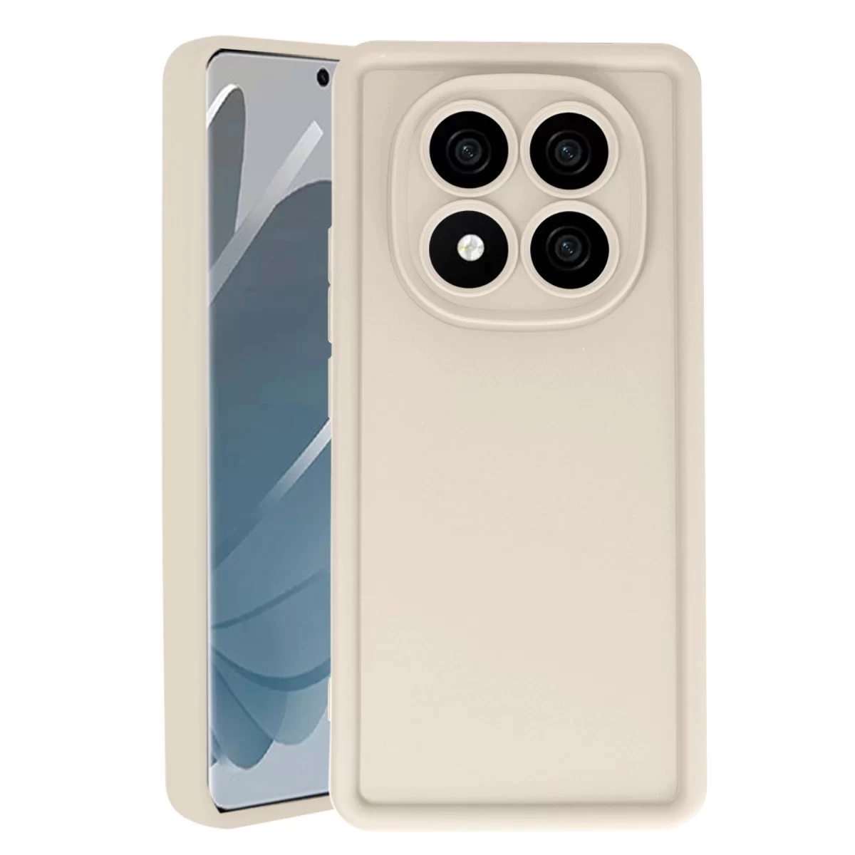 Newface Xiaomi Redmi Note 14 Pro 4G Kılıf Viera Silikon - Krem