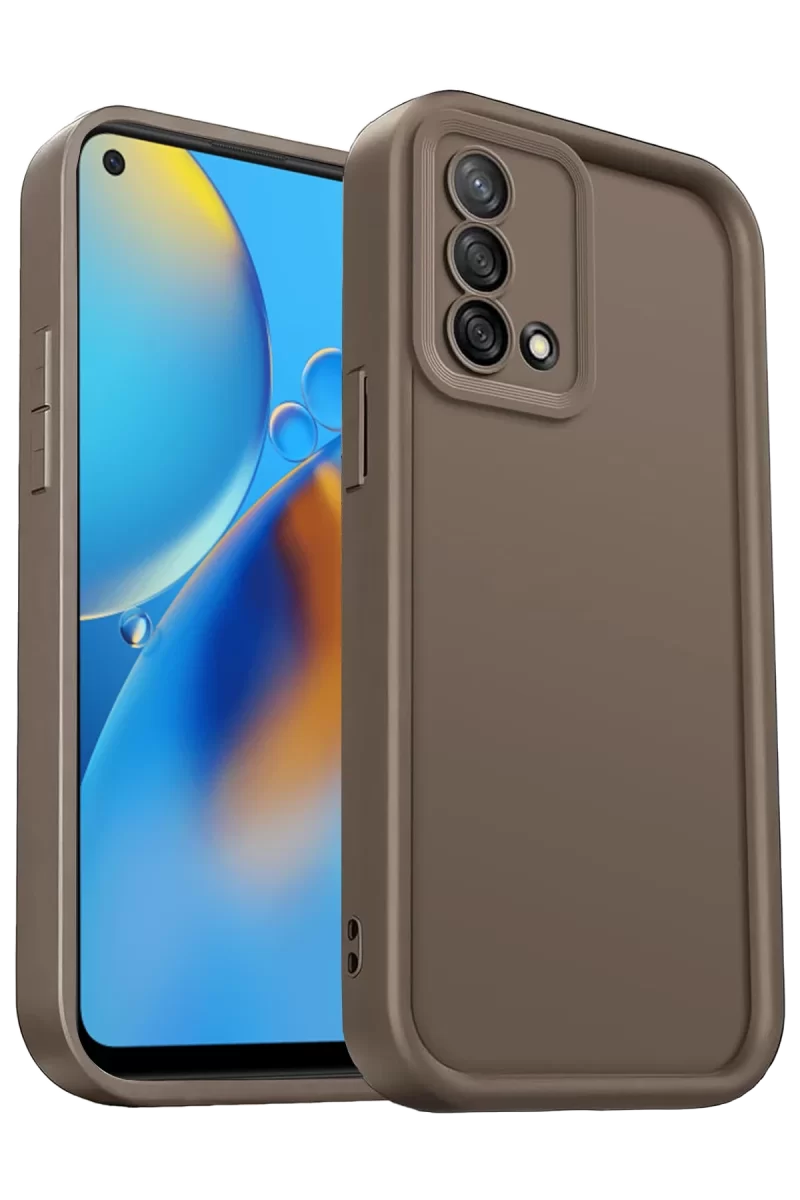 Newface Oppo A74 4G Kılıf Viera Silikon - Kahverengi