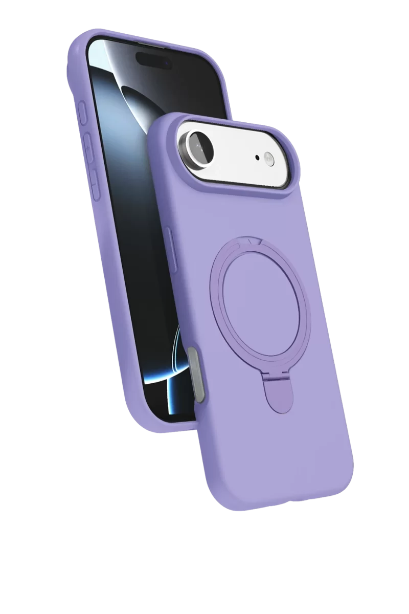 Newface Apple iPhone 17 Air Regal Magsafe Standlı Kapak - Lila