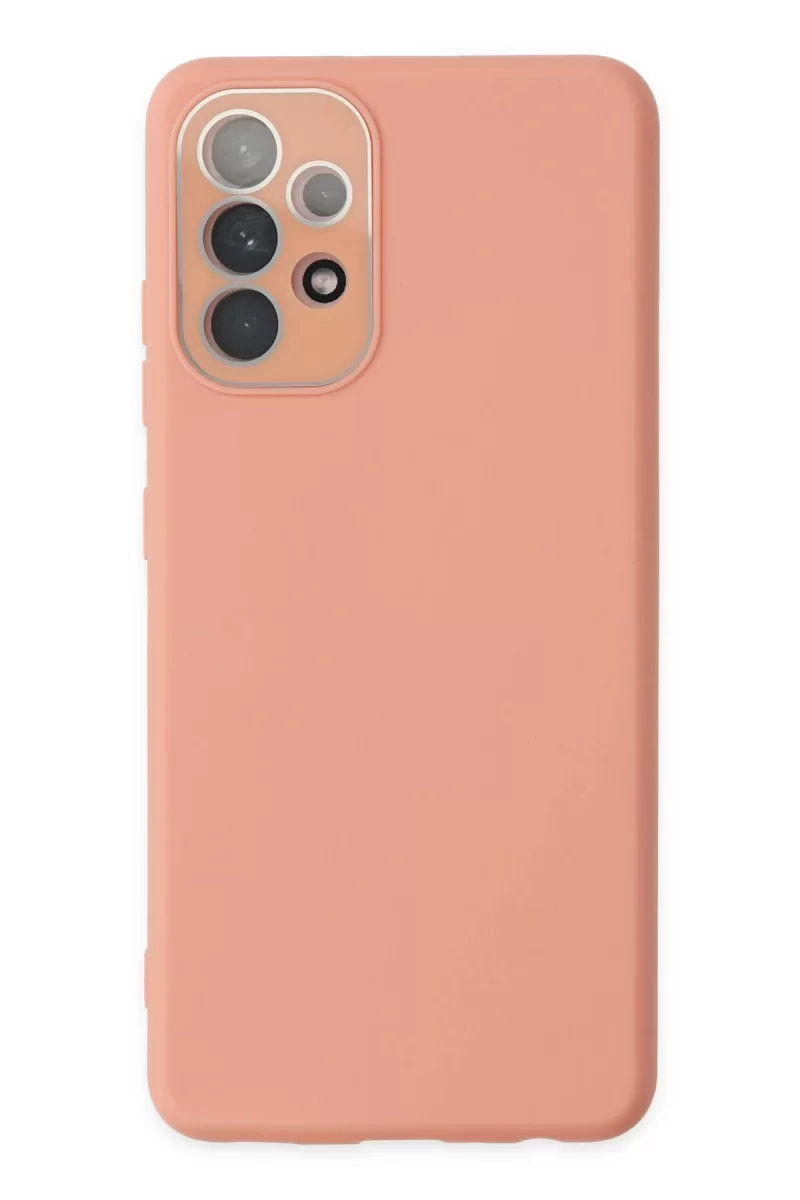 Newface Samsung Galaxy A53 5G Kılıf Lansman Glass Kapak - Pembe