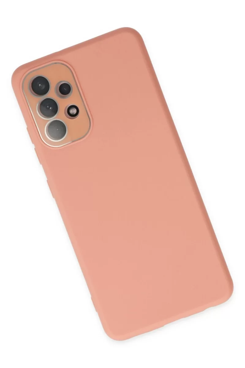 Newface Samsung Galaxy A53 5G Kılıf Lansman Glass Kapak - Pembe