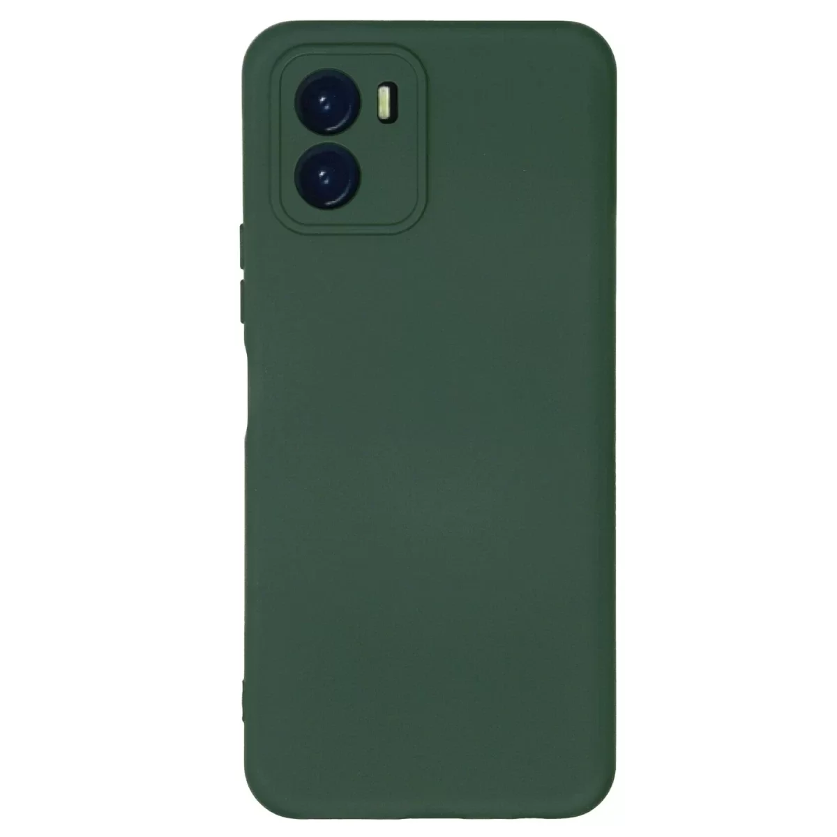 Newface Vivo Y15S Kılıf Nano içi Kadife Silikon - Koyu Yeşil