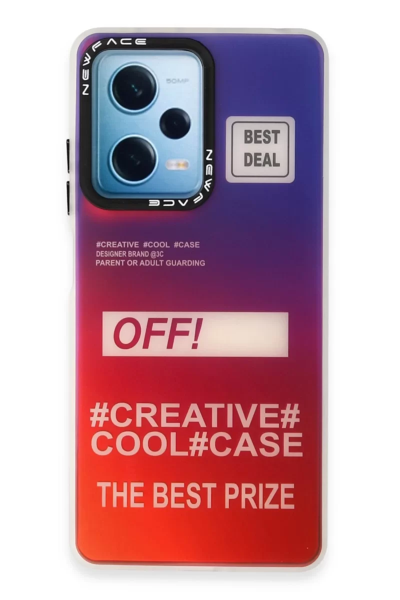 Newface Xiaomi Redmi Note 12 4G Kılıf Estoril Desenli Kapak - Estoril - 9