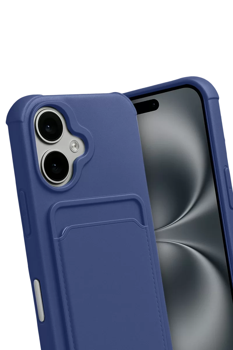 Newface Apple iPhone 17 Kelvin Kartvizitli Silikon - Lacivert
