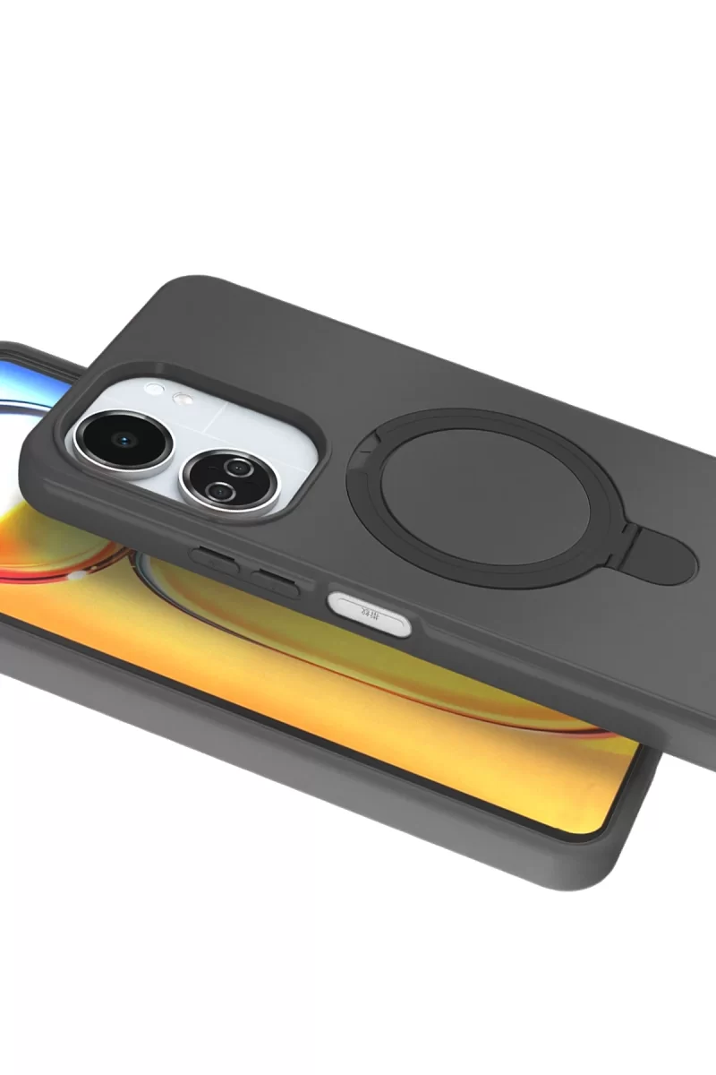 Newface Xiaomi Redmi 13C Regal Magsafe Standlı Kapak - Titan Gri