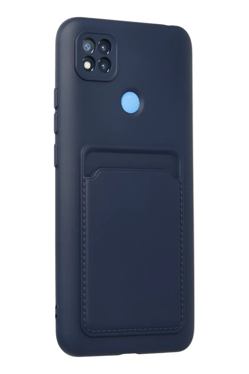 Newface Xiaomi Redmi 9C Kılıf Kelvin Kartvizitli Silikon - Lacivert