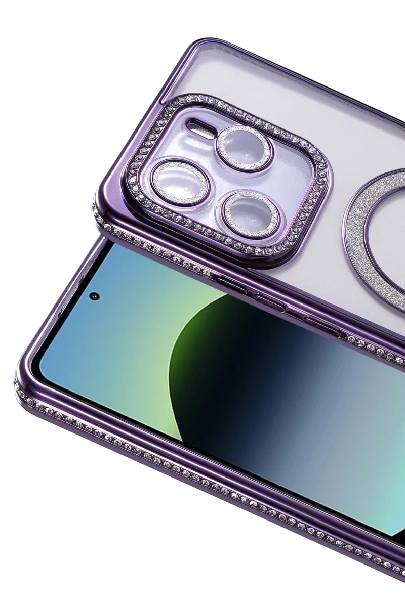 Newface Xiaomi Redmi Note 14 4G Joke Simli Magneticsafe Kılıf - Derin Mor