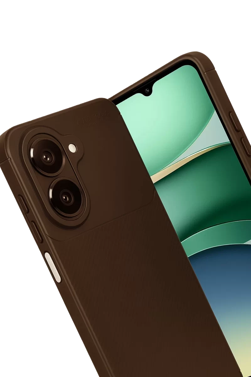 Newface Samsung Galaxy A07 4G Auto Focus Karbon Kapak - Kahverengi