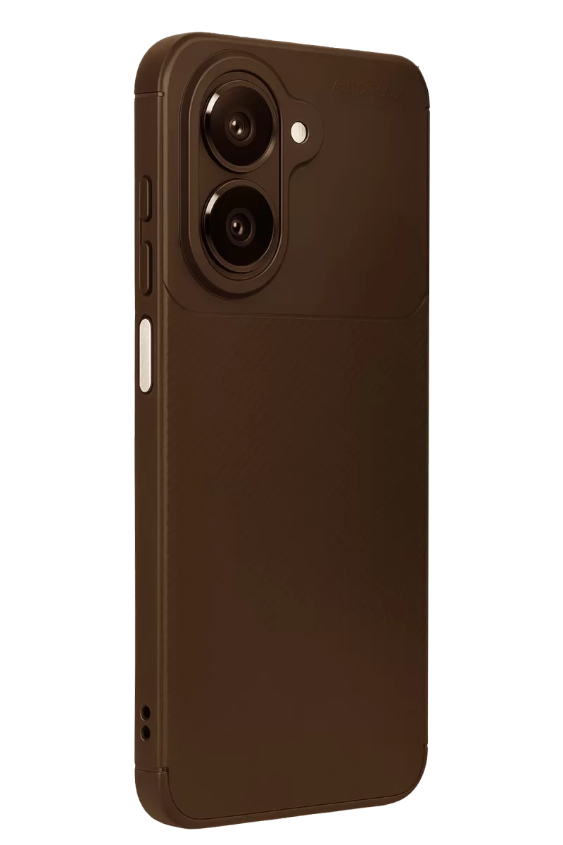 Newface Samsung Galaxy A07 4G Auto Focus Karbon Kapak - Kahverengi