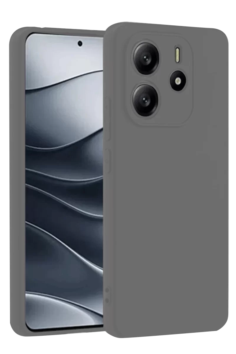 Newface Xiaomi Redmi Note 14 4G Kılıf First Silikon - Gri