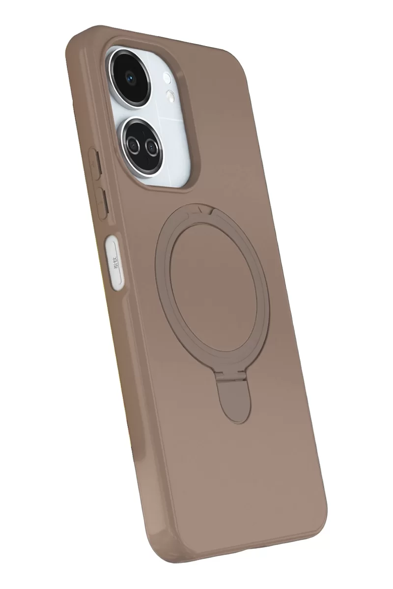 Newface Xiaomi Redmi 13C Regal Magsafe Standlı Kapak - Çöl Titanyum