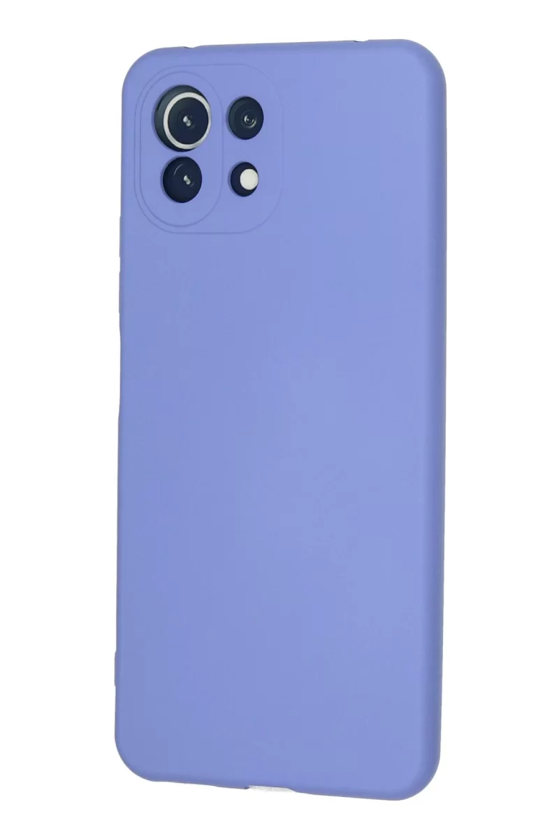 Newface Xiaomi Mİ 11 Lite Kılıf Nano içi Kadife Silikon - Lila