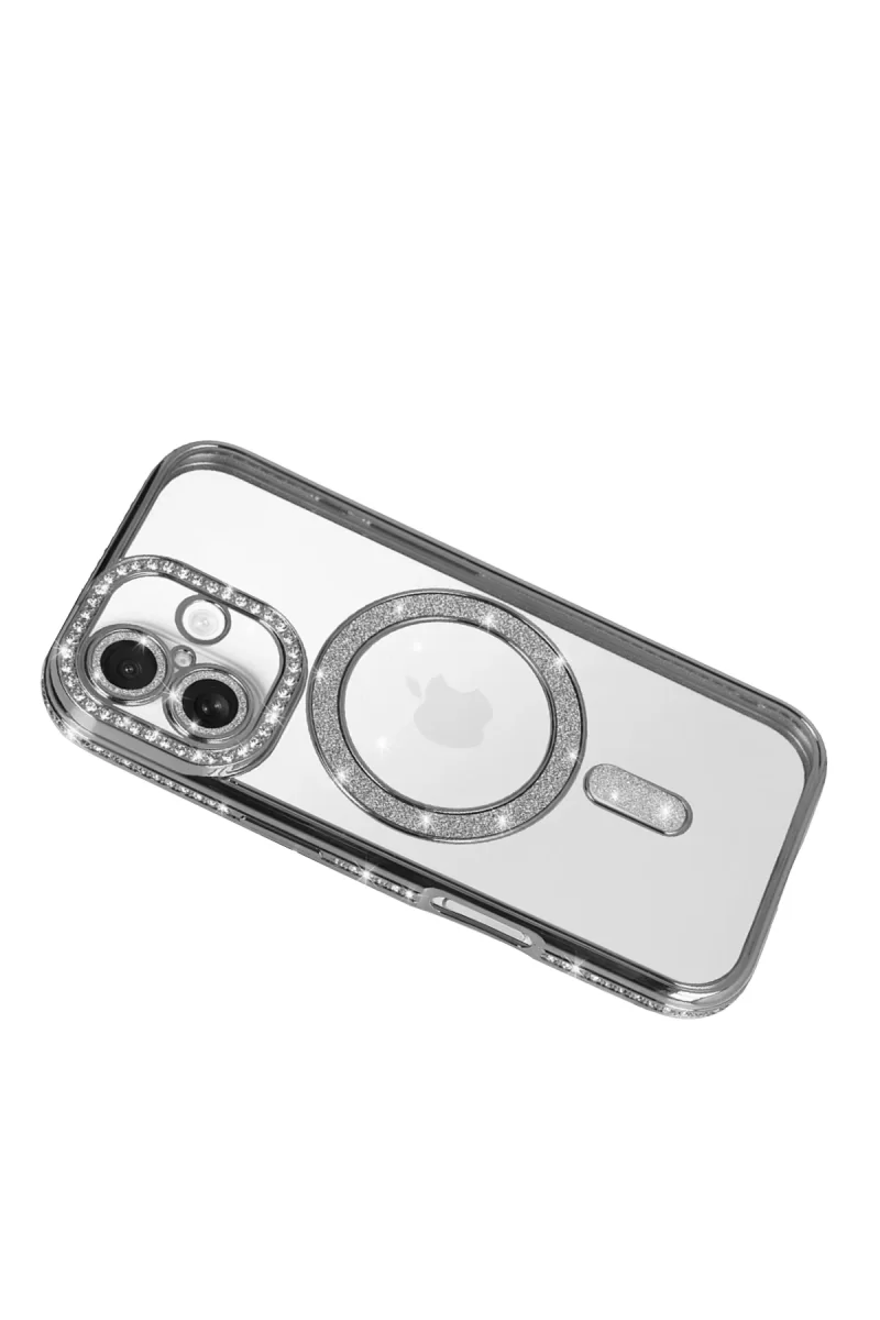 Newface Apple iPhone 17 Joke Simli Magneticsafe Kılıf - Gümüş