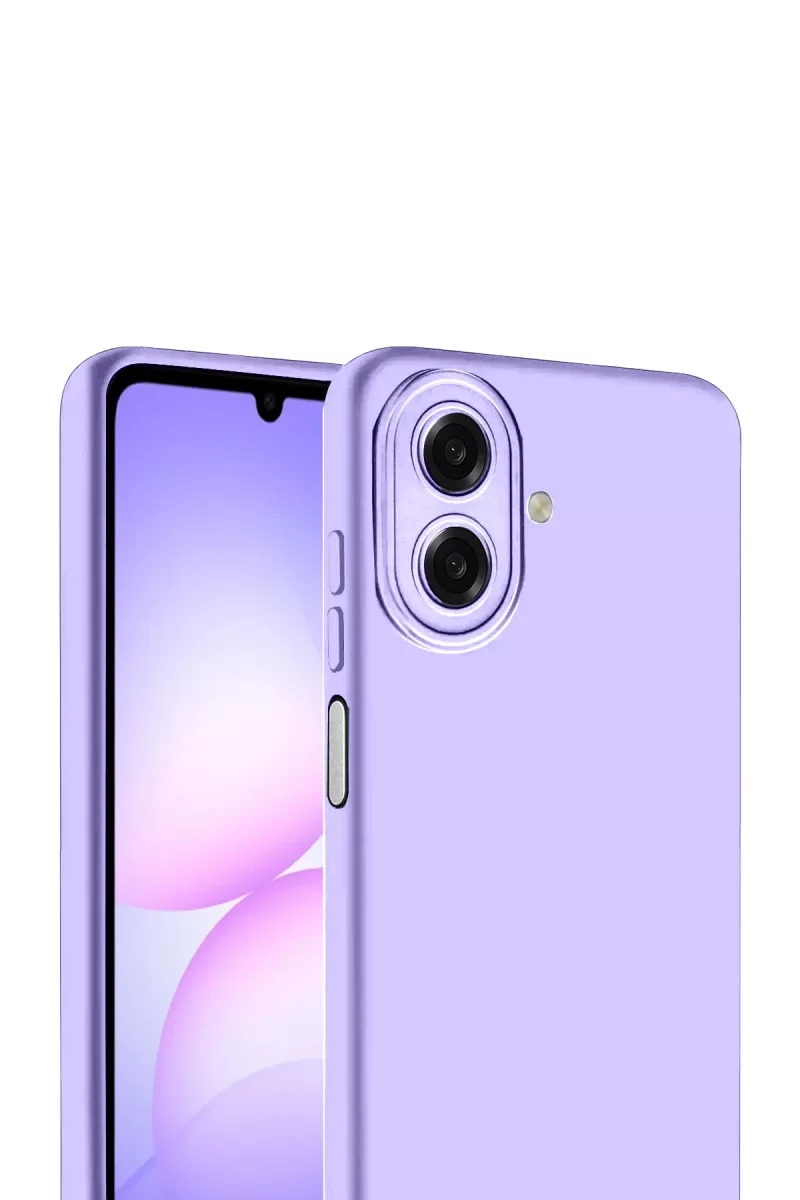 Newface Samsung Galaxy A07 4G Nano içi Kadife Silikon - Lila