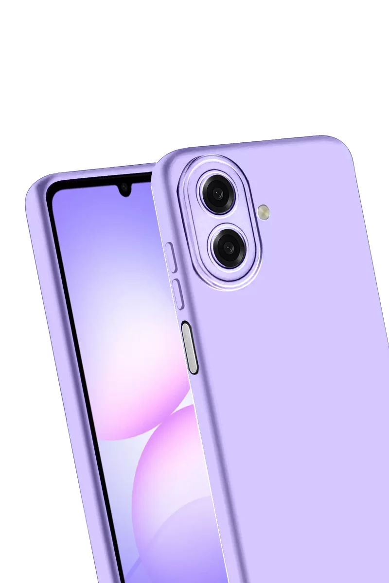Newface Samsung Galaxy A07 4G Nano içi Kadife Silikon - Lila