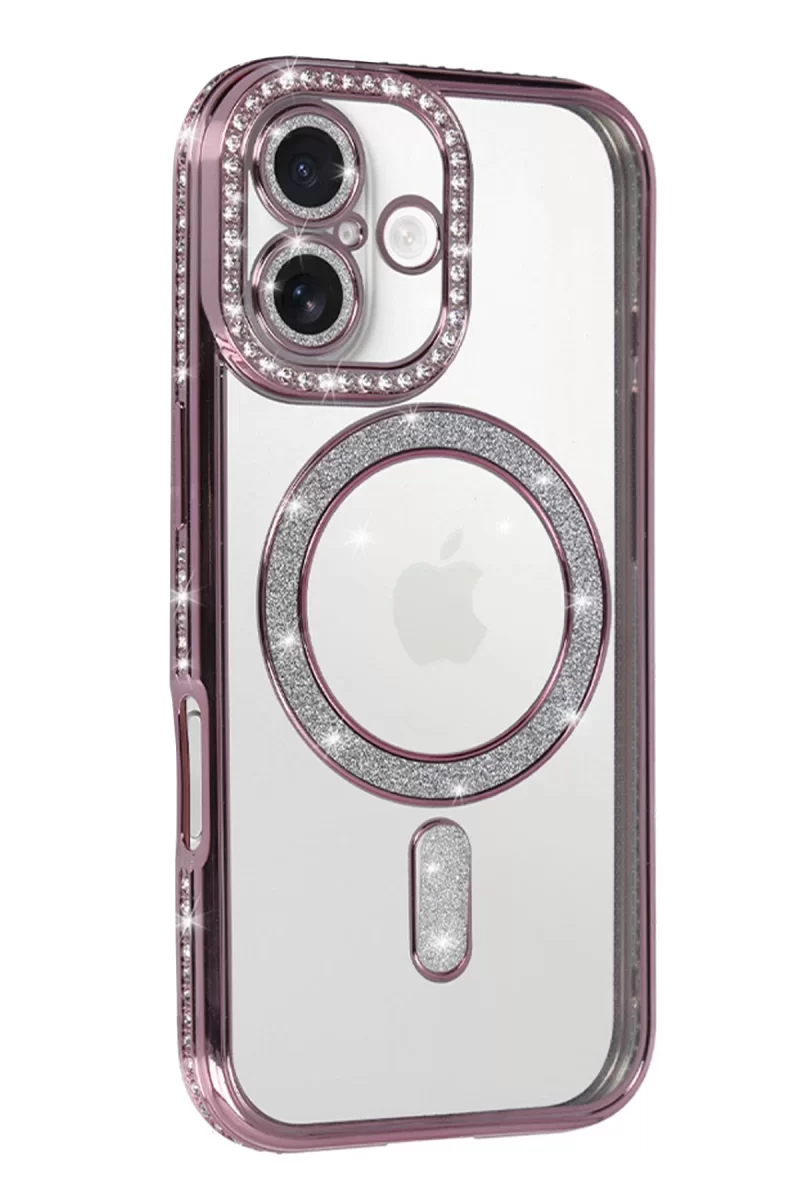 Newface Apple iPhone 17 Joke Simli Magneticsafe Kılıf - Pembe