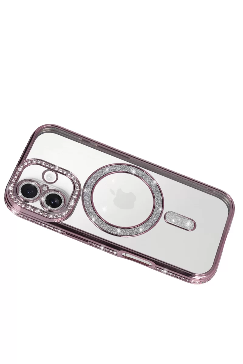 Newface Apple iPhone 17 Joke Simli Magneticsafe Kılıf - Pembe