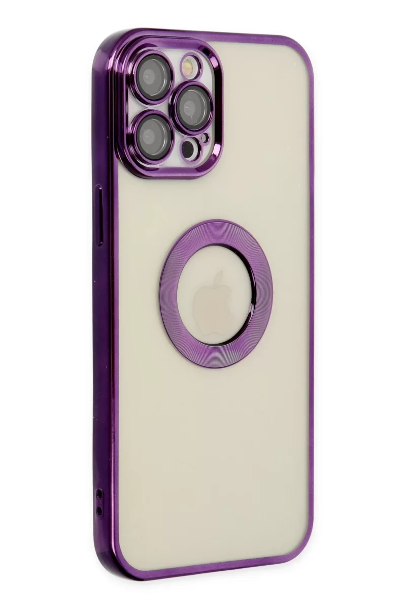 Newface Apple iPhone 12 Pro Kılıf Slot Silikon - Mor
