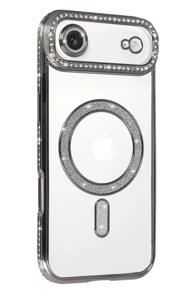 Newface Apple iPhone 17 Air Joke Simli Magneticsafe Kılıf - Gümüş
