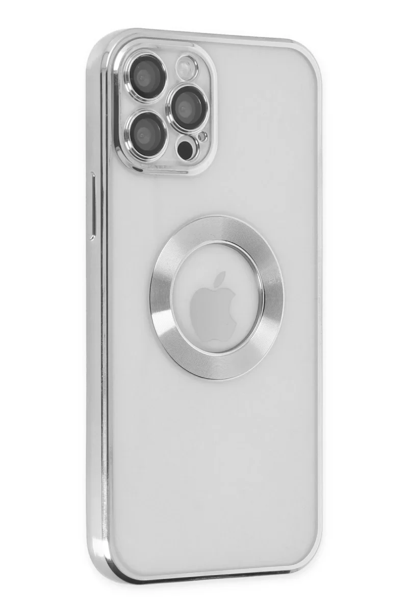 Newface Apple iPhone 12 Pro Kılıf Slot Silikon - Gümüş