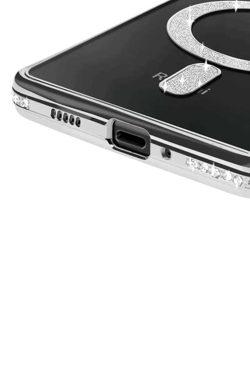 Newface Xiaomi Redmi 14C Joke Simli Magneticsafe Kılıf - Gümüş