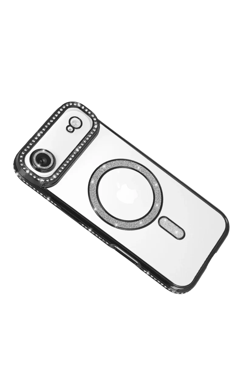 Newface Apple iPhone 17 Air Joke Simli Magneticsafe Kılıf - Siyah