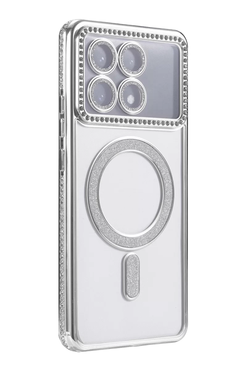 Newface Xiaomi Poco X6 Pro Joke Simli Magneticsafe Kılıf - Gümüş