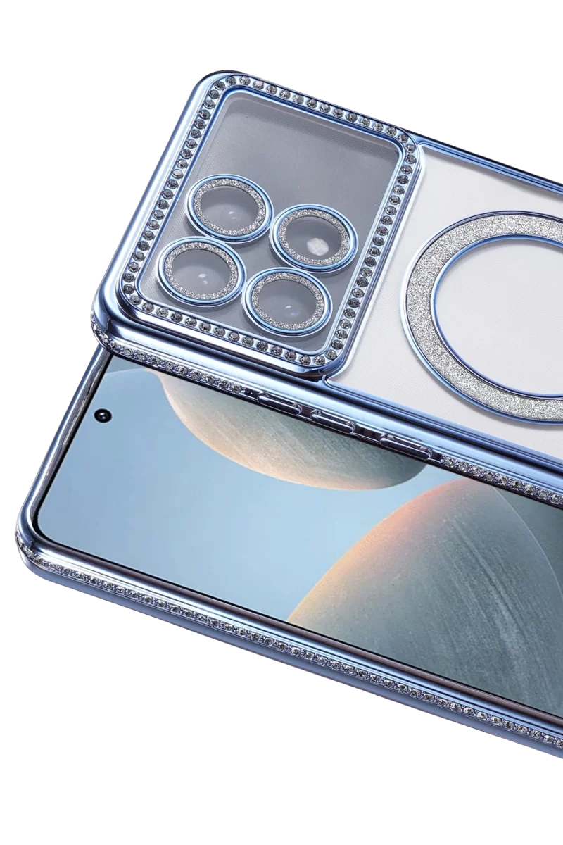 Newface Xiaomi Poco X6 Pro Joke Simli Magneticsafe Kılıf - Mavi