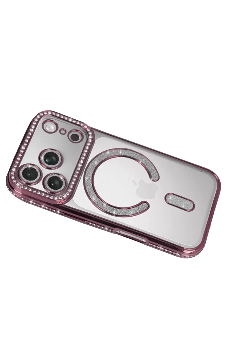 Newface Apple iPhone 17 Pro Max Joke Simli Magneticsafe Kılıf - Pembe