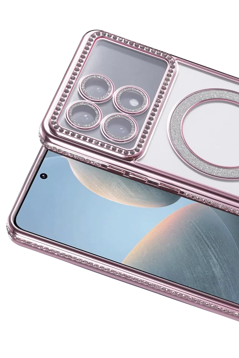 Newface Xiaomi Poco X6 Pro Joke Simli Magneticsafe Kılıf - Pembe