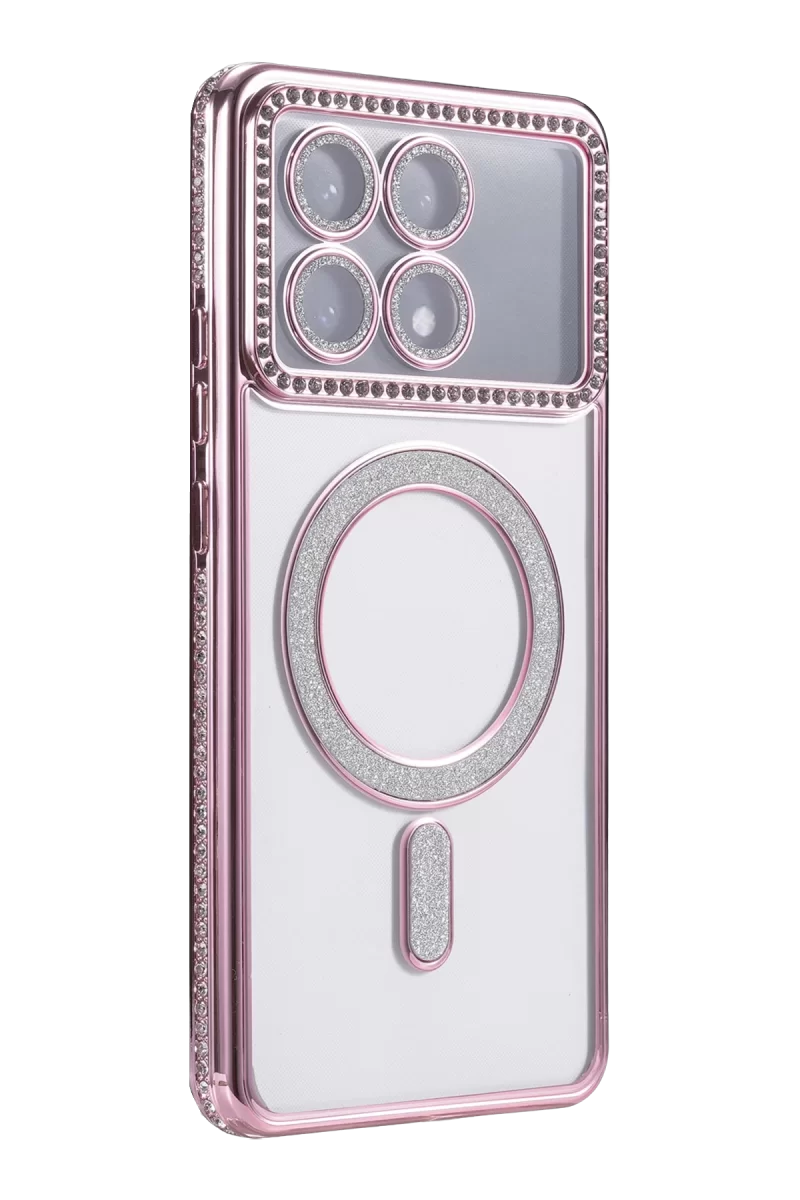 Newface Xiaomi Poco X6 Pro Joke Simli Magneticsafe Kılıf - Pembe