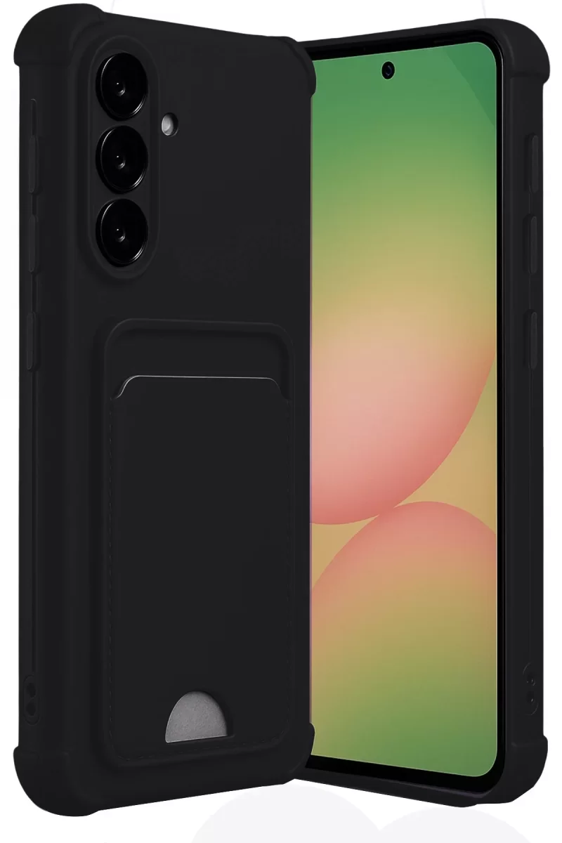 Newface Samsung Galaxy A17 5G Kelvin Kartvizitli Silikon - Siyah